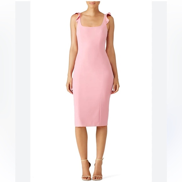 Jay Godfrey Marois Pink Midi Dress | 8 - Picture 1 of 8